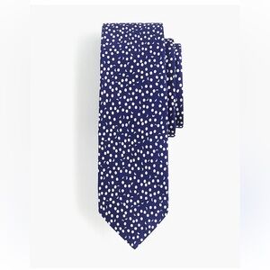 NWT Boys J. Crew Silk Tie. Sizes 8-16. Navy/White.